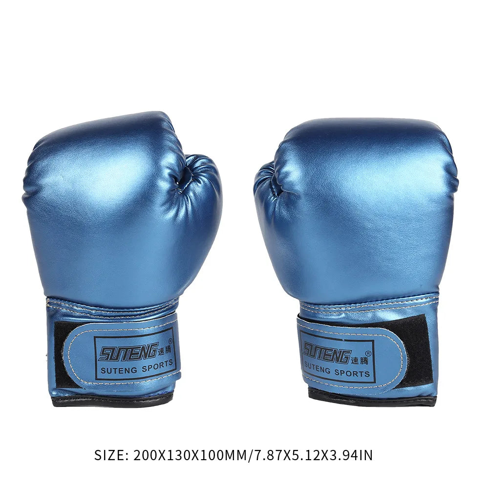 כפפות אגרוף מעור PU נושם - כפפות אימון לסנדה MMA וטאקוונדו