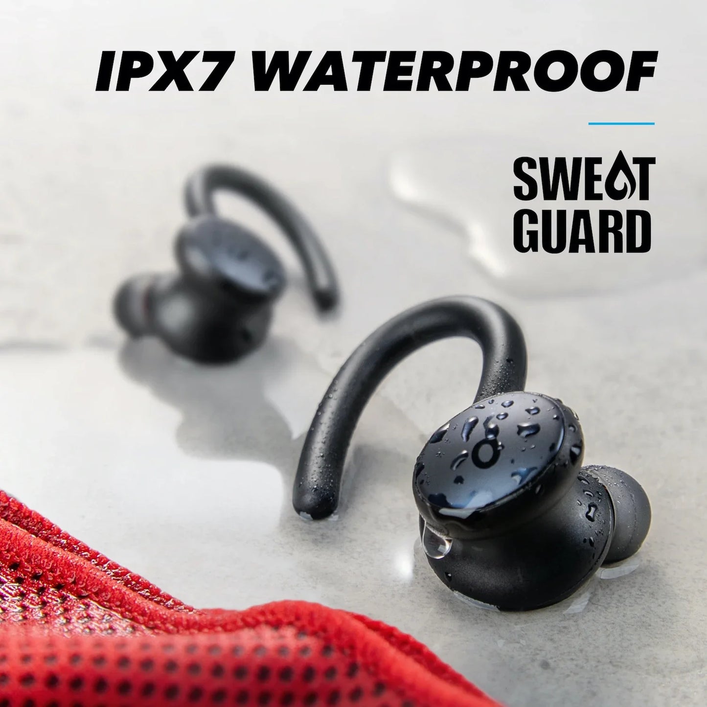 אוזניות ספורט Anker Soundcore Sport X10 - אוזניות אלחוטיות עם וו אוזן מסתובב IPX7