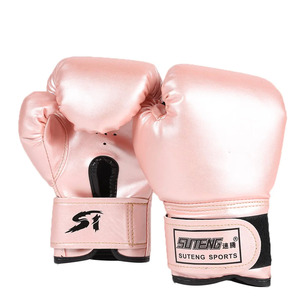 כפפות אגרוף מעור PU נושם - כפפות אימון לסנדה MMA וטאקוונדו