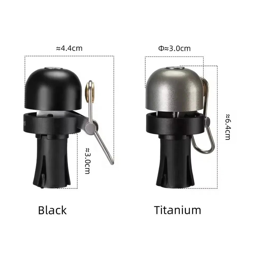 פעמון אופניים ROCKBROS 🔔 - צליל חזק 80dB לכידון 22.2mm מתאים לכל סוגי האופניים