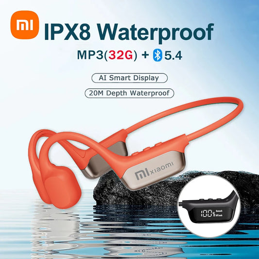 אוזניות הולכה עצמית Xiaomi Mijia S10 - אוזניות שחייה IPX8 עם זיכרון 32GB ו-Bluetooth 5.4