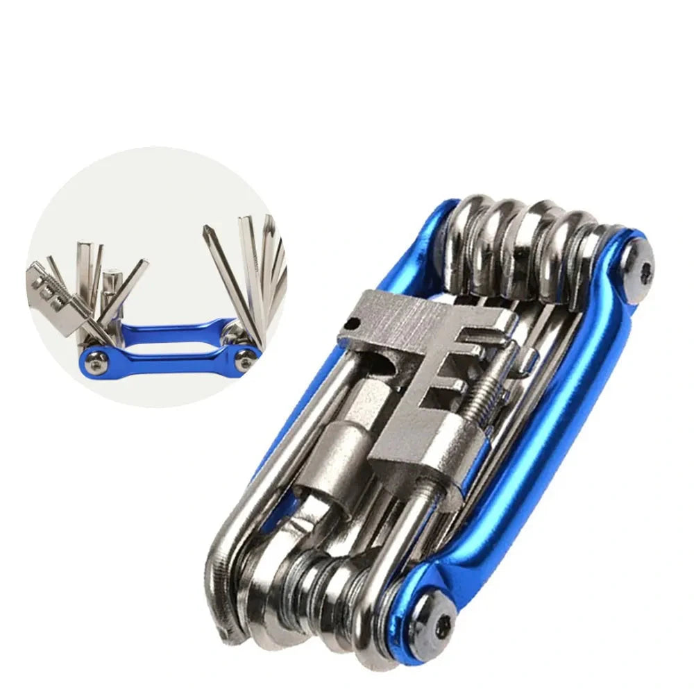 Multi-tool with multiple functions on a white background