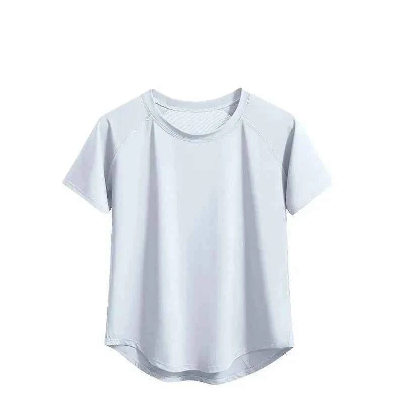 חולצת כושר דריי פיט לנשים - חולצה קצרה נושמת לכושר יוגה וריצה