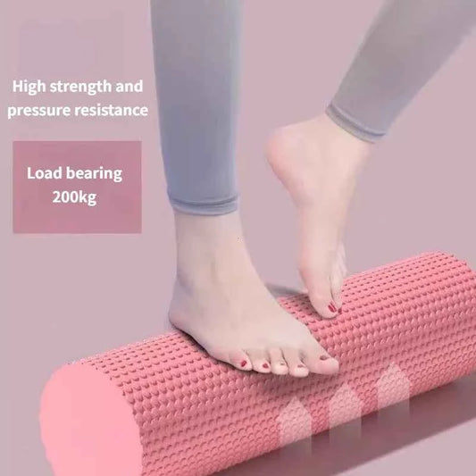 רולר יוגה משושה מקצועי EVA - גליל עיסוי לפילאטיס ושחרור שרירים