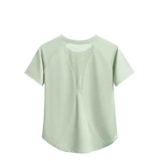 חולצת כושר דריי פיט לנשים - חולצה קצרה נושמת לכושר יוגה וריצה