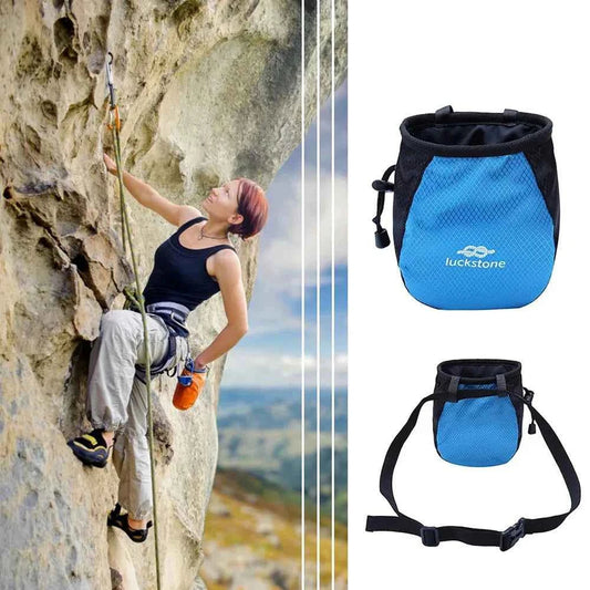 Waterproof Chalk Bag Adjustable Storage Climbing Magnesium Powder Bag for Hiking Climbing Weightlifting Anti-slip Powder Bag