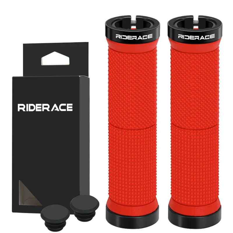 גריפים ארגונומיים לכידון אופניים RIDERACE - נעילה מהירה למאונטיין בייק