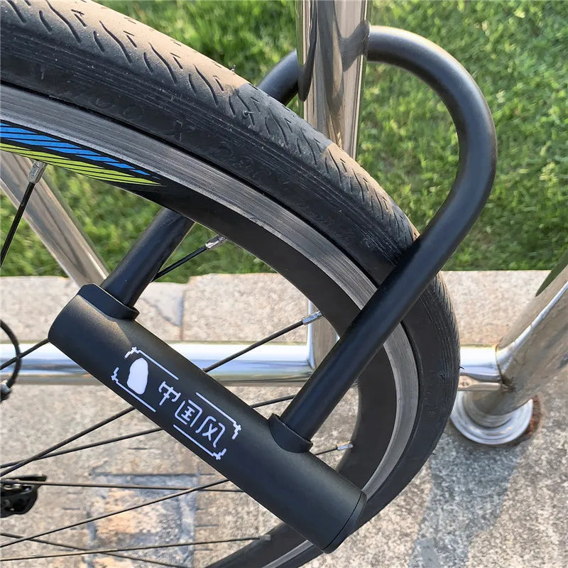 מנעול U לאופניים WEST BIKING 🔒 - מנעול פלדה חזק נגד גניבה למכל סוגי האופניים
