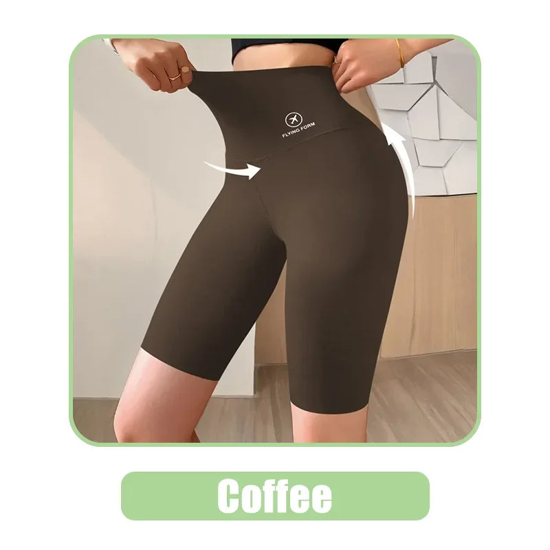 מכנסיים קצרים ספורטיביים לנשים - מותן גבוה Push Up ליוגה וכושר 🧘♀️💪