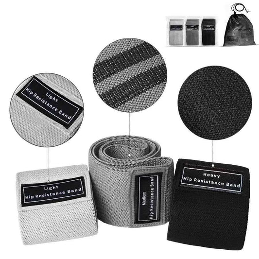 רצועות התנגדות בד איכותיות לאימון ישבן וירכיים 💪