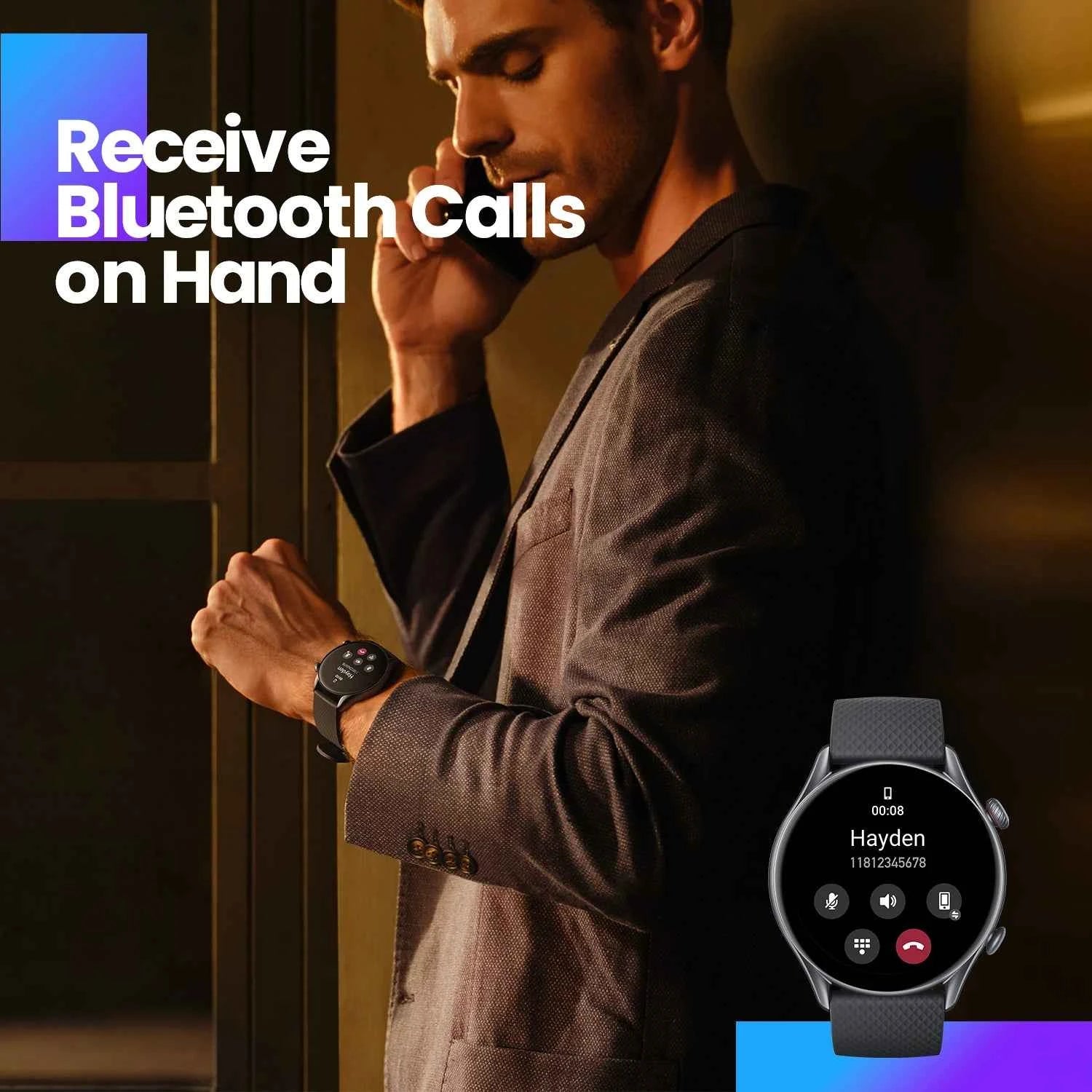 Amazfit GTR 3 Pro GTR3 Pro GTR-3 Pro 46mm Smartwatch AMOLED Display Zepp OS App 12-day Battery Life Watch  150+Sports Modes