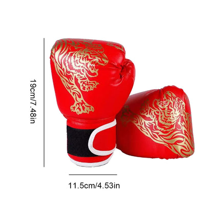 כפפות אגרוף מעור PU נושם - כפפות אימון לסנדה MMA וטאקוונדו