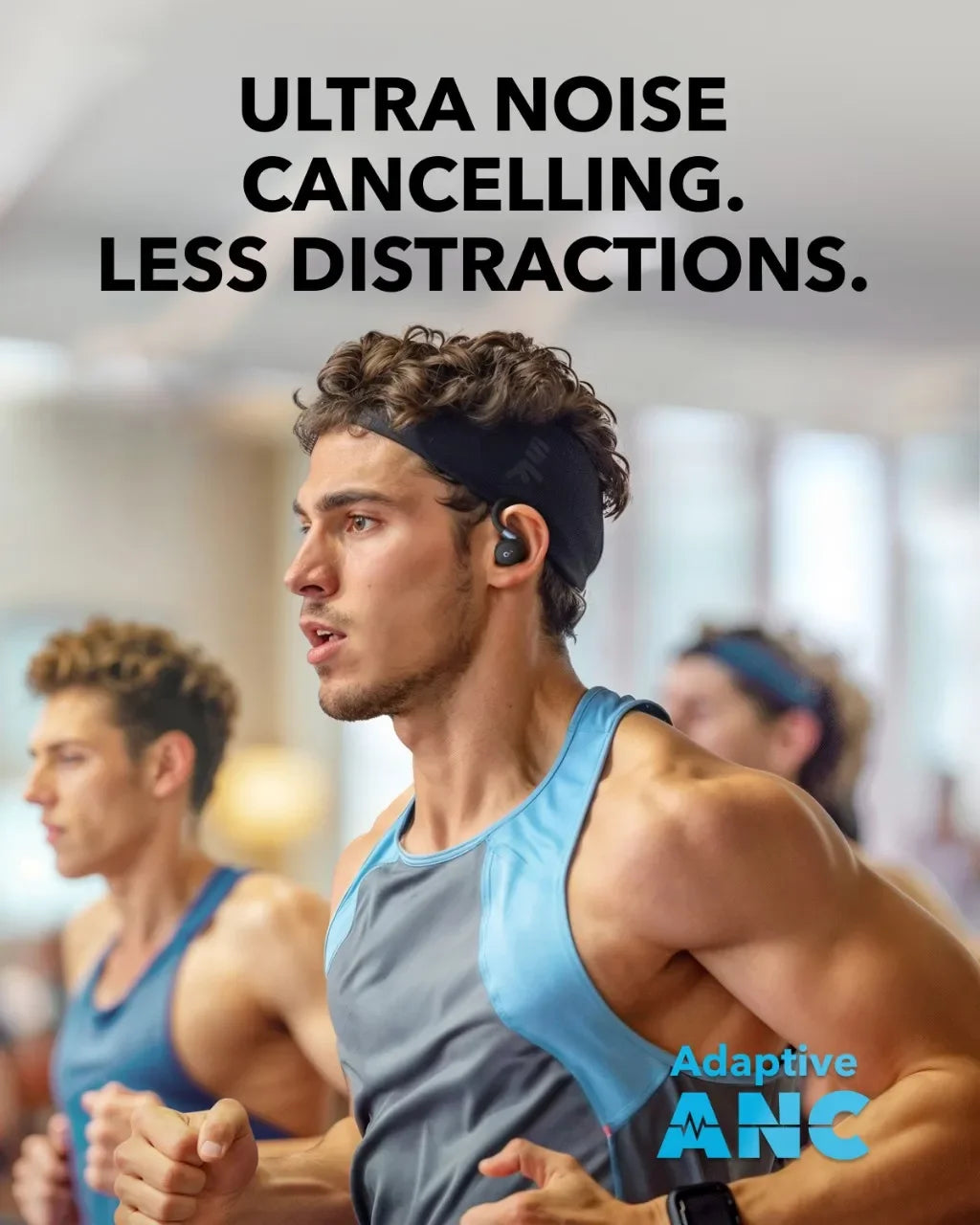אוזניות ספורט Soundcore by Anker Sport X20 - אוזניות אלחוטיות עם וו אוזן לאימונים