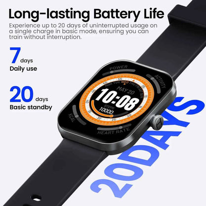 HAYLOU Watch S6 Voice Calling Smart Watch Men Health Monitoring IP68 Waterproof Smart Notifications Voice Assistant Smartwatch
