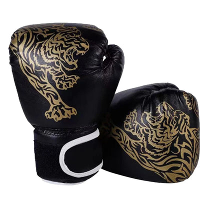 כפפות אגרוף מעור PU נושם - כפפות אימון לסנדה MMA וטאקוונדו