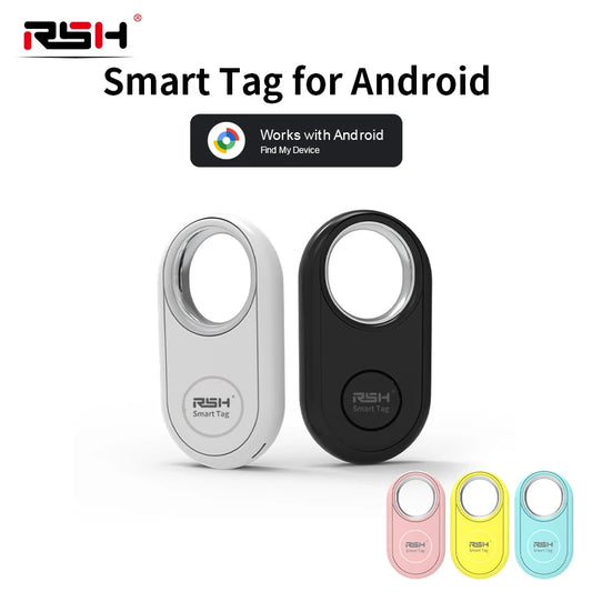 מעקב חכם RSH לאנדרואיד - מכשיר איתור Bluetooth תואם Google Find My למפתחות ותיקים