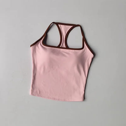 טופ ספורט עם חזיית ספורט מובנית - פוש אפ לפילאטיס ויוגה