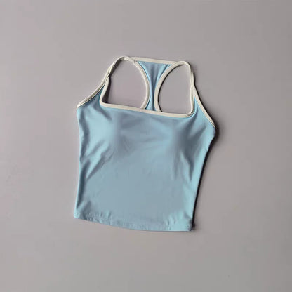 טופ ספורט עם חזיית ספורט מובנית - פוש אפ לפילאטיס ויוגה