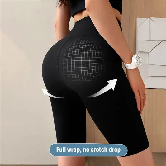 מכנסיים קצרים ספורטיביים לנשים - מותן גבוה Push Up ליוגה וכושר 🧘‍♀️💪