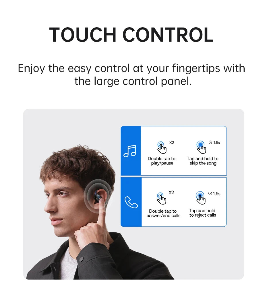 אוזניות ספורט פתוחות Baseus Bowie MF1 - אוזניות אלחוטיות Bluetooth 5.4 עם וו אוזן IPX4