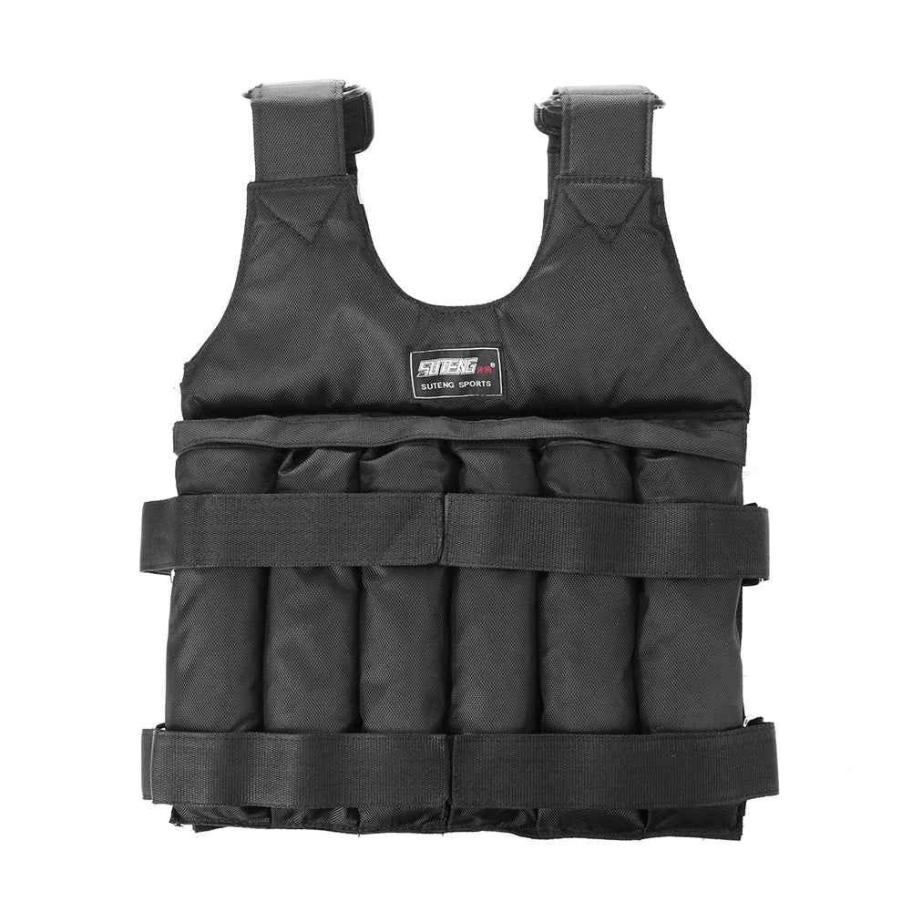 3-50kg Durable Loading Weighted Vest Adjustable Weight Boxing Training Exercise Waistcoat Durable Invisible Sand for Running