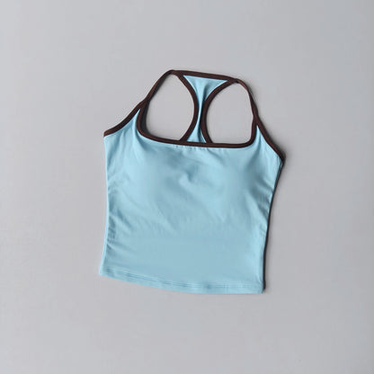 טופ ספורט עם חזיית ספורט מובנית - פוש אפ לפילאטיס ויוגה