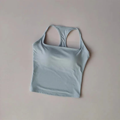 טופ ספורט עם חזיית ספורט מובנית - פוש אפ לפילאטיס ויוגה