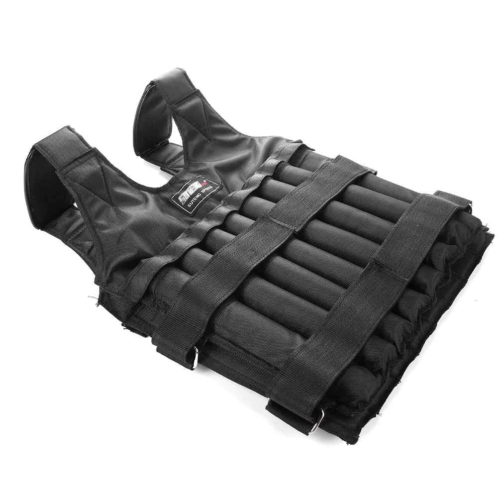 3-50kg Durable Loading Weighted Vest Adjustable Weight Boxing Training Exercise Waistcoat Durable Invisible Sand for Running