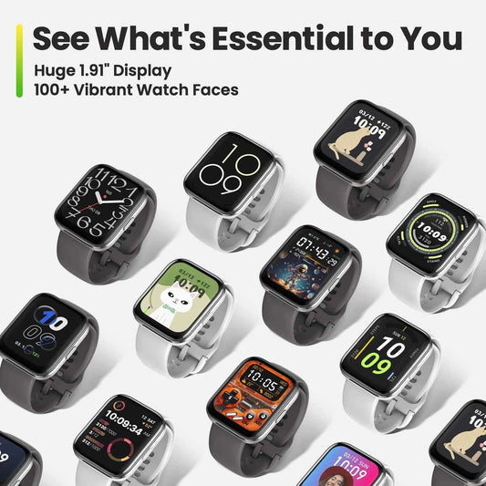 New Amazfit  Bip 5 Unity 46mm Smart Watch 120+ Sport Modes 24-hour Health Monitoring Smartwatch For Android IOS Phone