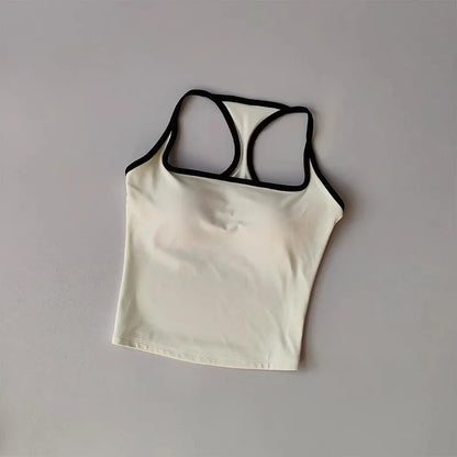 טופ ספורט עם חזיית ספורט מובנית - פוש אפ לפילאטיס ויוגה