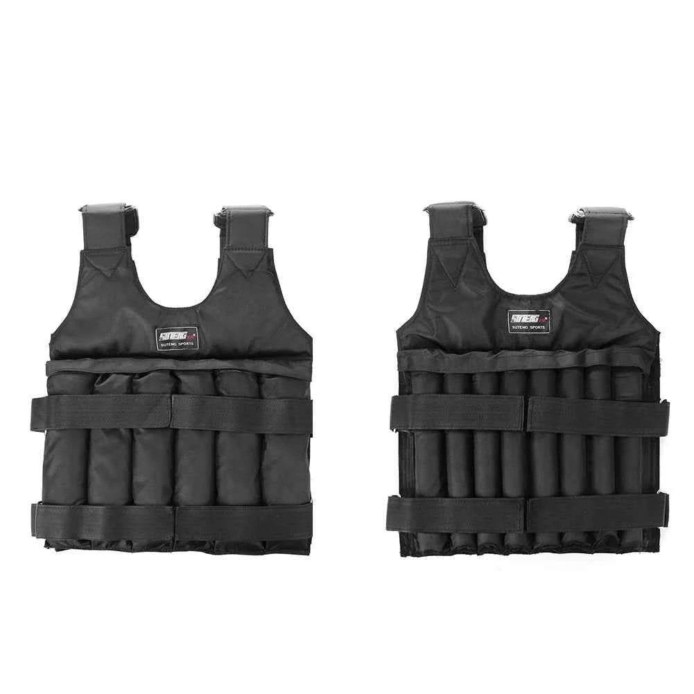 3-50kg Durable Loading Weighted Vest Adjustable Weight Boxing Training Exercise Waistcoat Durable Invisible Sand for Running
