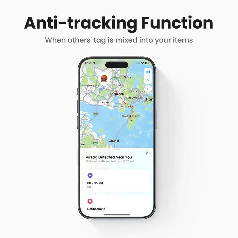 מעקב חכם UGREEN SmartTrack - מכשיר איתור Bluetooth תואם Apple Find My למפתחות ותיקים