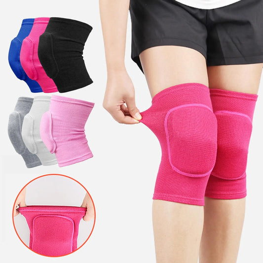 Pink knee pad with additional color options on a white background