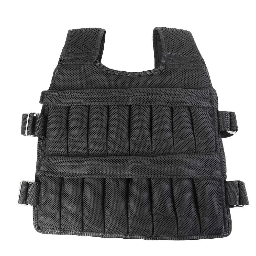 3-50kg Durable Loading Weighted Vest Adjustable Weight Boxing Training Exercise Waistcoat Durable Invisible Sand for Running