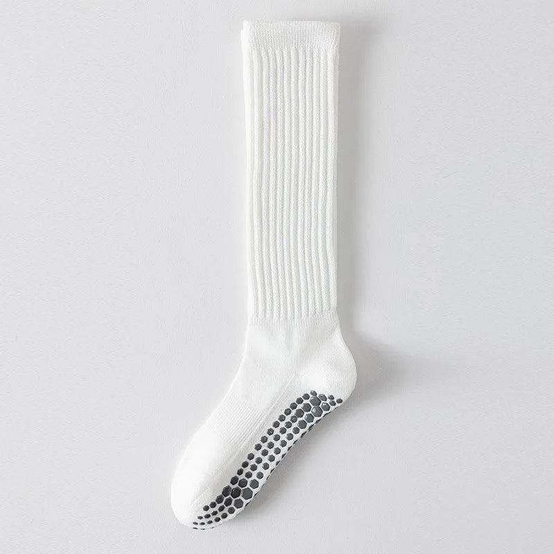 גרבי יוגה אנטי-סליפ עם נקודות סיליקון - גרבי פילאטיס עד הברך