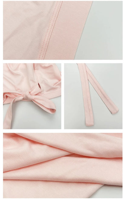 טופ קשירה לבלט ויוגה - שרוולים ארוכים ועיצוב צולב