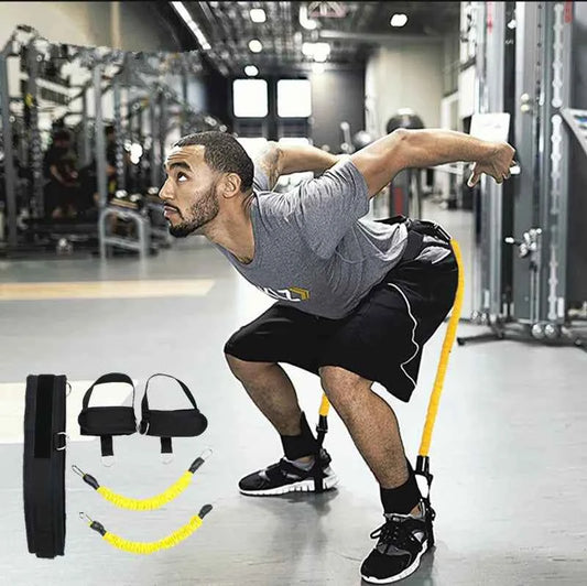 Leg Resistance Bands for Taekwondo Basketball Training Adjustable Elastic Ankle Straps Jump Rope Strength Fitness Home Gym