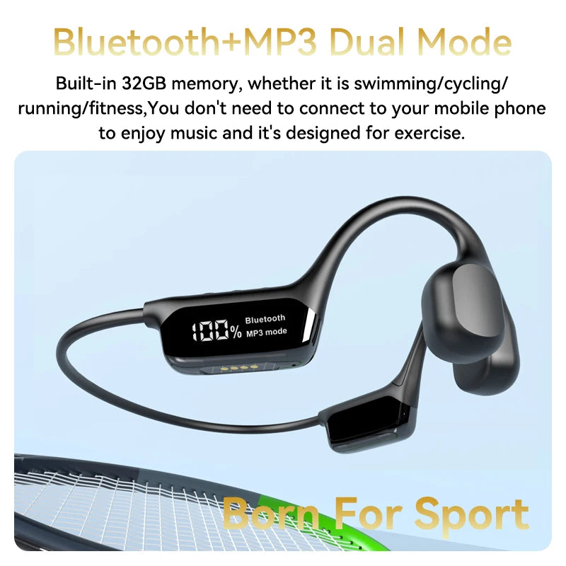 אוזניות הולכה עצמית Xiaomi Mijia S10 - אוזניות שחייה IPX8 עם זיכרון 32GB ו-Bluetooth 5.4